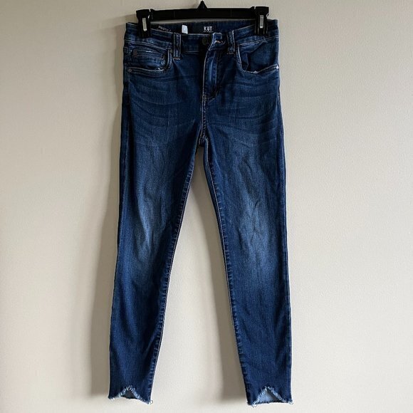 Kut From The Kloth High Rise Connie Ankle Skinny Jeans Womens Size 0 - Picture 3 of 9